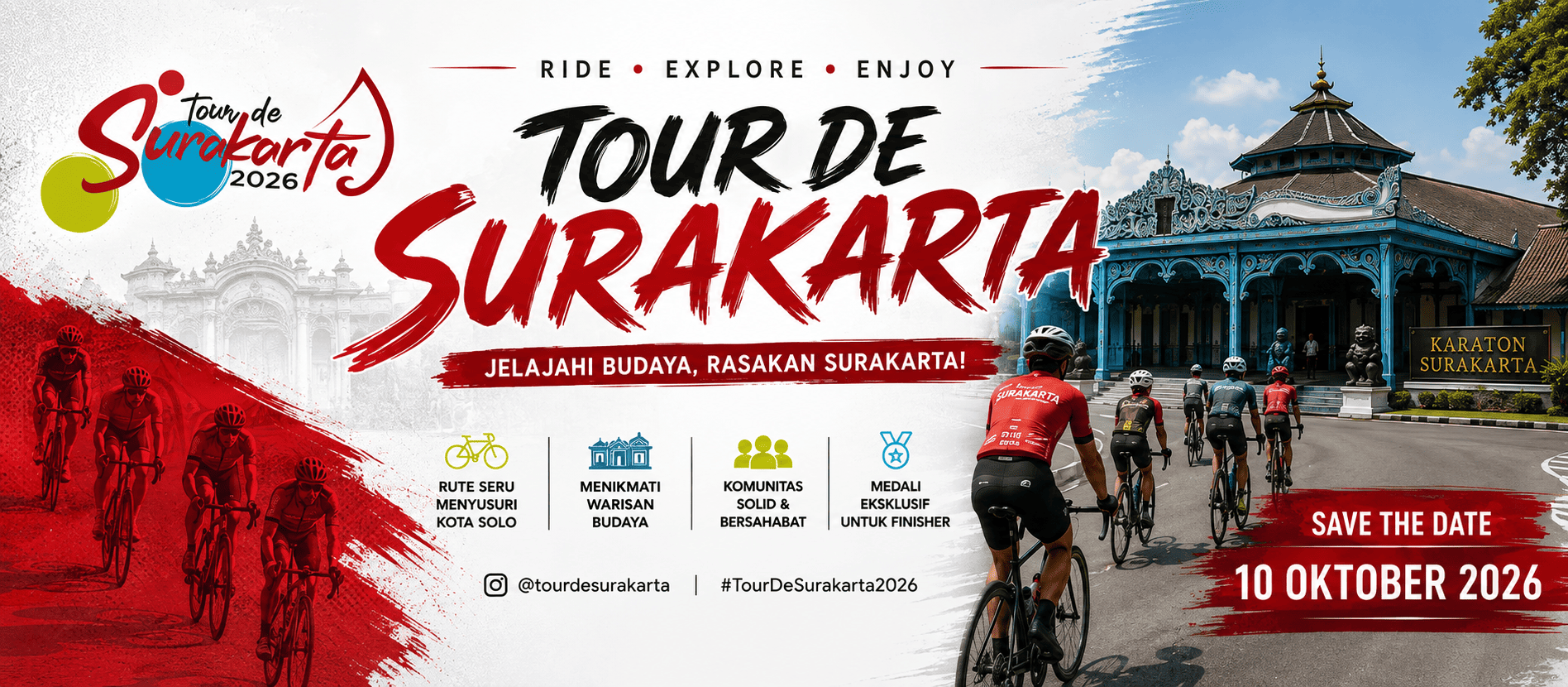 Tour de Surakarta 2026 Digelar 10 Oktober di Balai Kota Solo